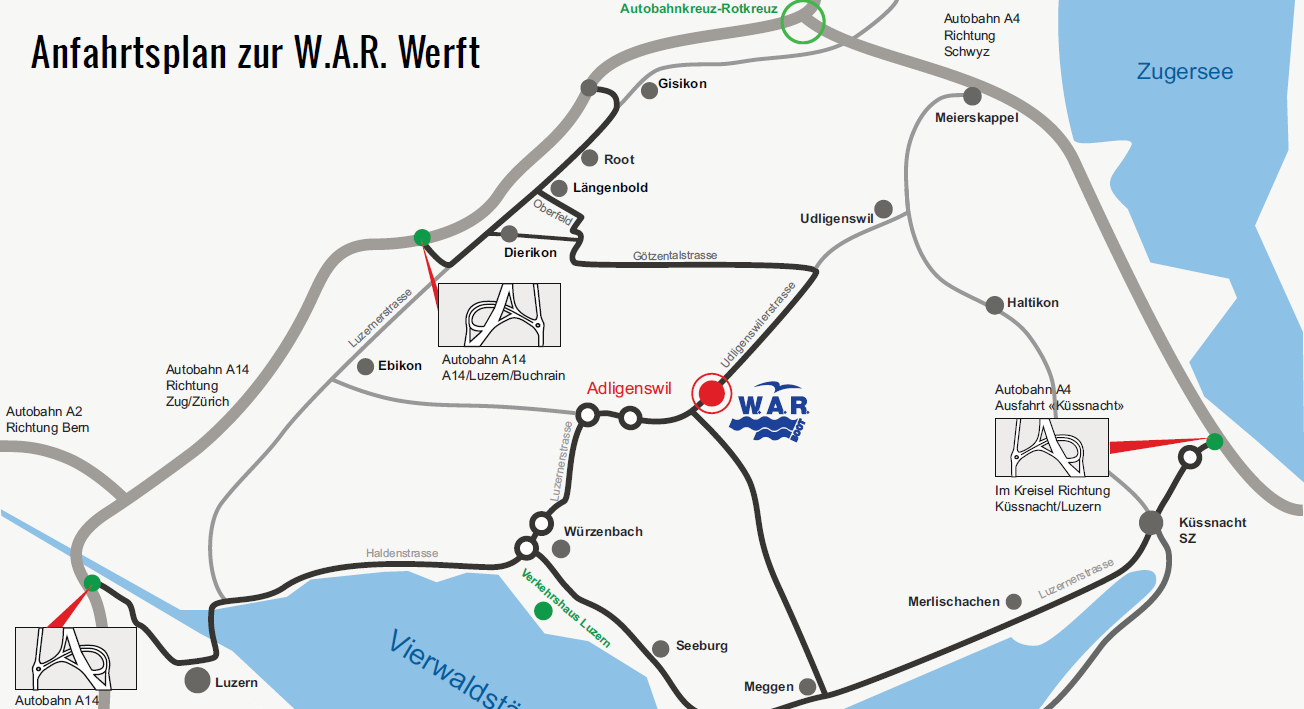 Anfahrt zu unserer Werft Image